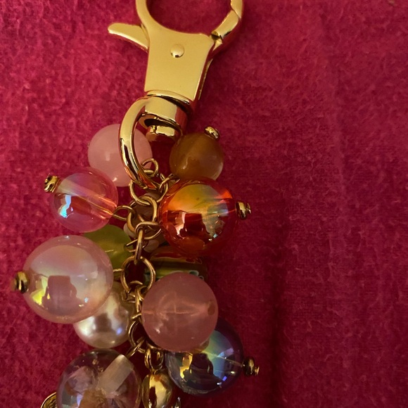 NWOT Piper K Jeweled Teddy Bear with Balloons Bag Charm - Picture 3 of 6